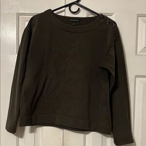 Banana Republic Gray Long Sleeve Boxy Sweatshirt